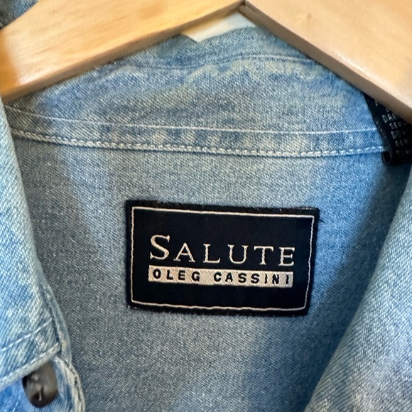 Vintage denim swirl pattern shirt - Picture 6 of 6